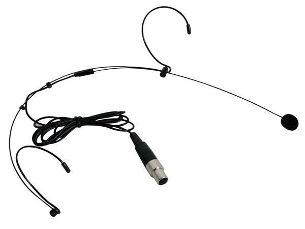 Microphone serre-tete pour emetteur portable micw43 - noir