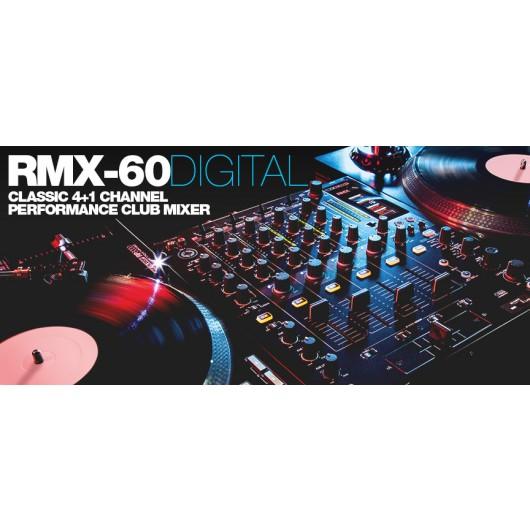 La rmx-60 digital est une table de mixage numérique haut de gamme associant une remarquable qualité de son
