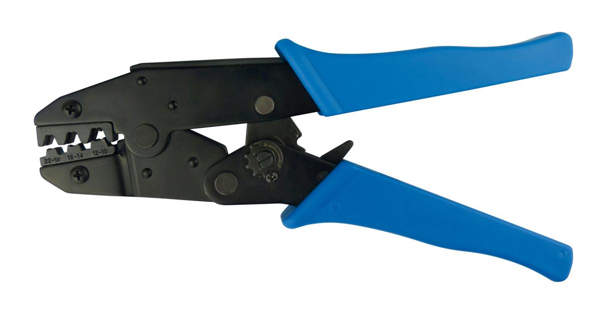 Pince à sertir avec engrenage pour cosses de 0,5 à 6 mm²
