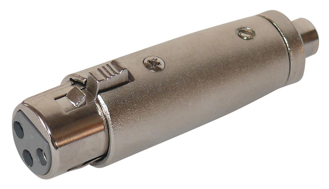 Adaptateur rca femelle vers xlr 3p femelle