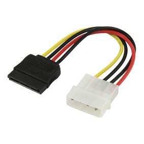 Cordon informatique alimentation connecteur 5.25mâle / sata 15 pins l=0.13m