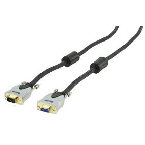 Cordon informatique haut de gamme sub-d 15 hd (vga) mâle / sub-d 15 hd (vga) femelle l=1.80m