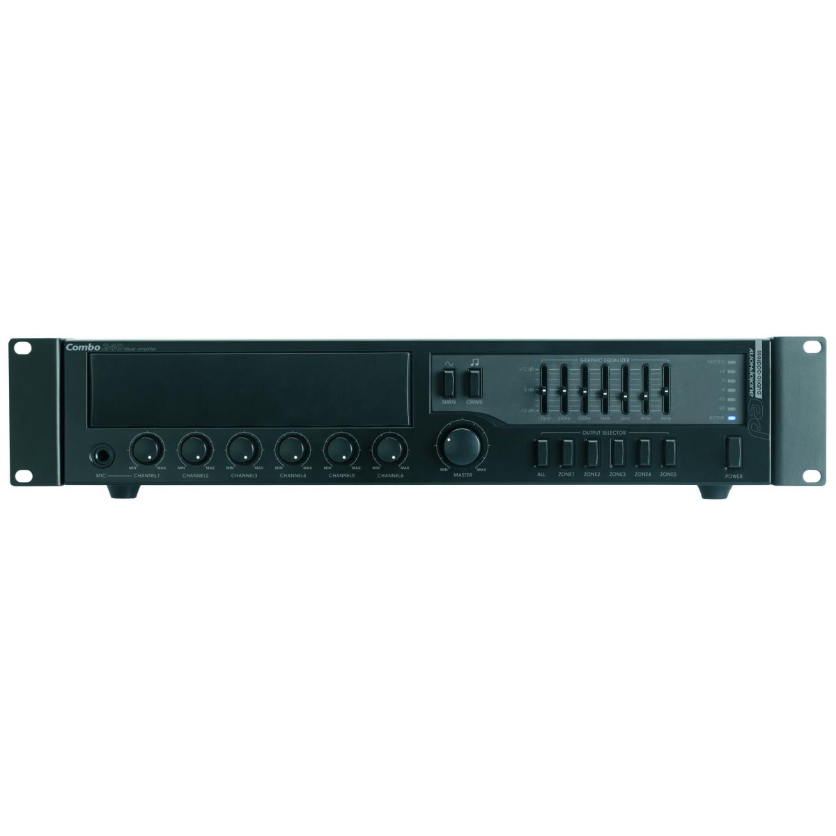 Ampli ligne 100v combo 5 zones 6 entrees 240w