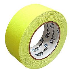 Gaffer fluo gaf pro tapes -50mmx25m jaune fluo