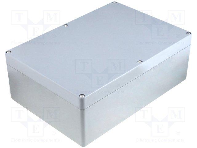 Coffret étanche en abs -ip65- gris foncé 265 x 185 x 95mm