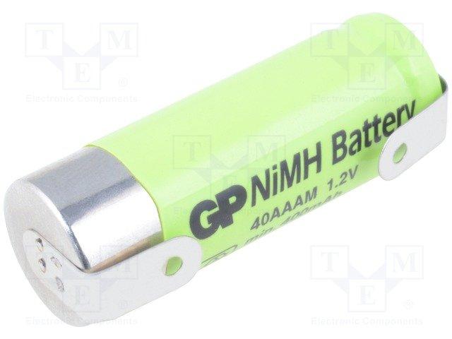 Accu ni-mh 1.2v 400ma 2/3 aaa (r03) (10.2 x 29.3mm) à souder