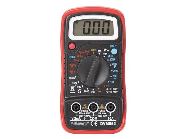 Multimètre numérique -ohmètre /voltmètre/ampèremètre /testeur de continuité - cat3 300 v cat2 500 v -- 1999 points