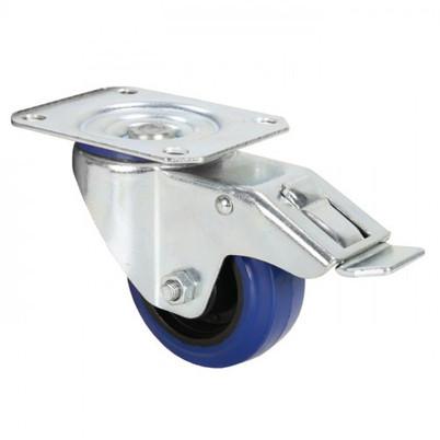 Roulette pivotante avec frein d=80mm