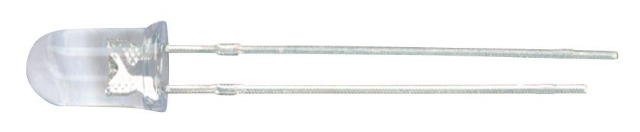 Lot de 5 x diode led 5mm blanche ultra-lumineuse 20000mcd